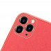 Apple iPhone 12 Lux PU bőr és TPU hátlap - Piros