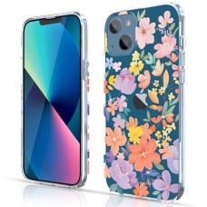  Apple iPhone 13 6.1 Kingxbar mintás swarovski tok - Rózsaszín