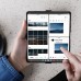 Samsung Galaxy Z Fold 4 Nillkin kameravédős flip cover - fekete