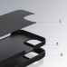 Apple iPhone 13 Nillkin kameravédős szilikon hátlap - fekete