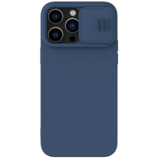 Apple iPhone 14 Pro Nillkin Magsafe Kameravédős Szilikon hátlap - kék