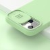 Apple iPhone 13 Nillkin kameravédős szilikon hátlap - menta