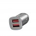 Baseus autós töltő adapter 30W quick charge QC 3.0-ezüst
