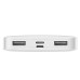 Baseus 10.000 mAh powerbank 2x USB LED kijelzővel 15W - fehér