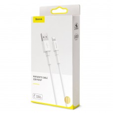 Baseus lightning kábel 2.4A 1m - fehér