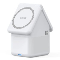 Duzzona 4in1 15W Magsafe Wireless asztali Töltőállvány lámpával - Fehér