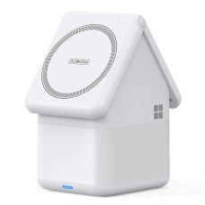 Duzzona 4in1 15W Magsafe Wireless asztali Töltőállvány lámpával - Fehér