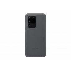 Samsung Galaxy S20 Ultra gyári bőr hátlap - szürke