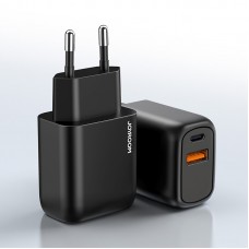 Joyroom 20W dual port USB-C hálózati töltő adapter - fekete