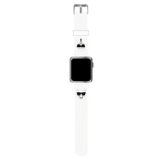 Apple Watch Karl Lagerfeld szíj logo 2 42/44 mm- fehér