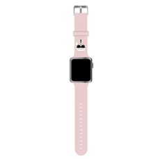 Apple Watch Karl Lagerfeld szíj logo 3 38/40 mm- rózsaszín