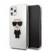 Apple iPhone 11 Karl Lagerfeld Szilikon Csillogós Hátlap-  Ezüst