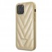 Apple iPhone 12 mini GUESS V alakzatos párnás Hátlap - Arany