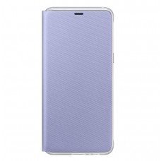 Samsung Galaxy A530F/A8 2018 gyári neon flip cover - lila
