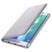 Samsung Galaxy S6 edge plus gyári flip wallet tok - arany