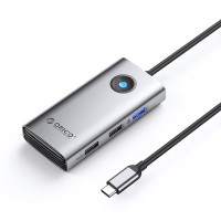 Orico USB-C Hub 1x USB-A 3.0 + 2x USB-A 2.0 + 1x USB-C PD + 1x HDMI - szürke
