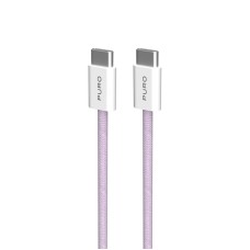 Puro USB-C / USB-C szövetes adatkábel 1,5m - korall