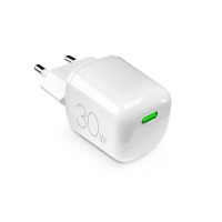 Puro 30W USB-C GaN Mini hálózati töltő adapter - fehér