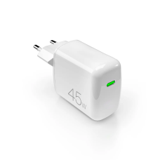 Puro 45W USB-C GaN Mini hálózati töltő adapter - fehér Puro 45W USB-C GaN Mini hálózati töltő adapter - fehér