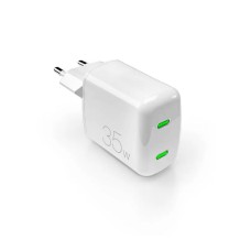 Puro 35W 2x USB-C GaN MiniPro hálózati töltő adapter - fehér