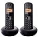 Panasonic KX-TGB212 Vezetéknélküli DECT Duo - Fekete