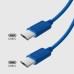 SBS USB-C - Type-C 60W szövetes adatkábel 1,5m - kék