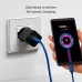 SBS USB-C - Type-C 60W szövetes adatkábel 1,5m - kék