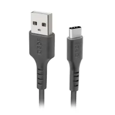 SBS USB-A to USB-C Adatkábel - 1,5M - Fekete