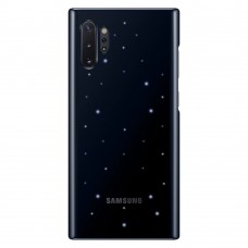 Samsung Galaxy Note 10 Plus LED cover hátlap, fekete