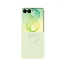 Samsung Galaxy Z Flip 8 gyári szilikon flip cover hátlap gyűrűvel - menta Samsung Galaxy Z Flip 8 gyári szilikon flip cover hátlap gyűrűvel - menta