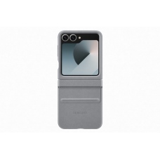 Samsung Galaxy Z Flip 6 gyári bőr hátlap - szürke