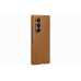 Samsung Galaxy Z Fold 6 gyári bőr flip cover - barna