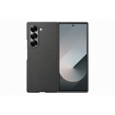 Samsung Galaxy Z Fold 6 gyári bőr flip cover - fekete