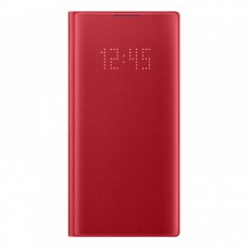 Samsung Galaxy Note 10 gyári LED view cover - piros