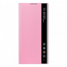 Samsung Galaxy Note 10 gyári Clear View Cover - pink