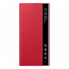 Samsung Galaxy Note 10 gyári Clear View Cover - piros