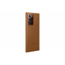  Samsung Galaxy Note 20 Ultra gyári bőr hátlap - barna