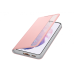 Samsung Galaxy S21 gyári Clear View Cover - rózsaszín