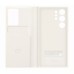 Samsung Galaxy S23 Ultra gyári Clear View Cover - bézs