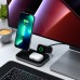 Satechi Aluminium 3in1 Magnetic Wireless asztali Töltőállvány - Fekete Satechi Aluminium 3in1 Magnetic Wireless asztali Töltőállvány - Fekete