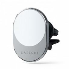 Satechi Magnetic töltős autóstartó szellőzőbe 15W - ezüst