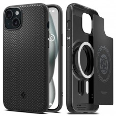 Apple iPhone 15 Pro Max Spigen Mag Armor hátlap - fekete