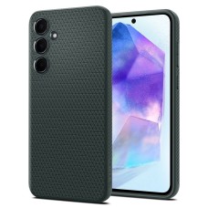 Samsung A55 5G Spigen Liquid Air hátlap matt - sötétzöld