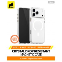 Apple iPhone 16e/17e TG Crystal Drop Magsafe Hátlap - Átlátszó