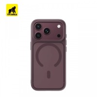 Apple iPhone 17 Pro Max / 18 Pro Max TG  Skin Friendly Drop Magsafe Hátlap - Burgundi