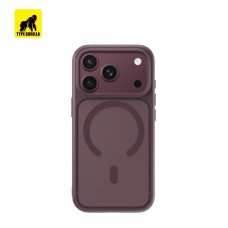Apple iPhone 17 Pro Max / 18 Pro Max TG  Skin Friendly Drop Magsafe Hátlap - Burgundi