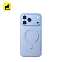 Apple iPhone 17 Pro Max / 18 Pro Max TG  Skin Friendly Drop Magsafe Hátlap - Világoskék