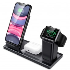 ESR 3in1 Wireless töltő Okostelefonhoz, Apple watch-hoz és Airpods-hoz - fekete