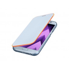 Samsung Galaxy A520/A5 2017 gyári neon flip cover - világoskék