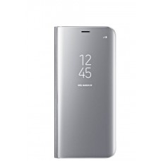 Samsung Galaxy S8 gyári Clear View Standing Cover - ezüst